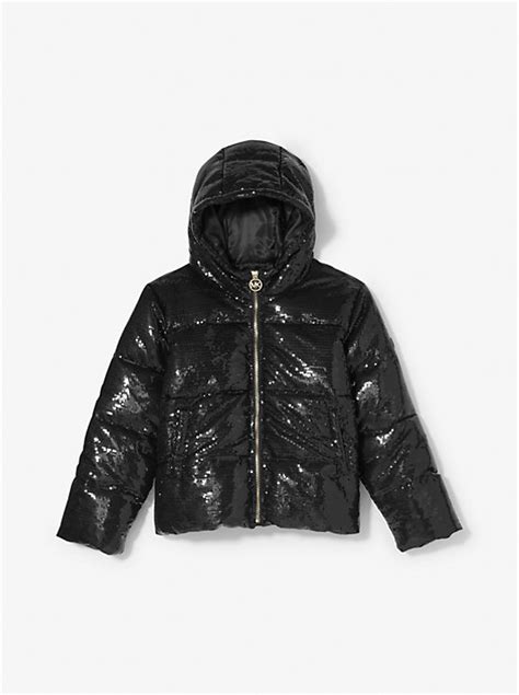 michael kors sequin puffer jacket|michael kors puffer jackets men's.